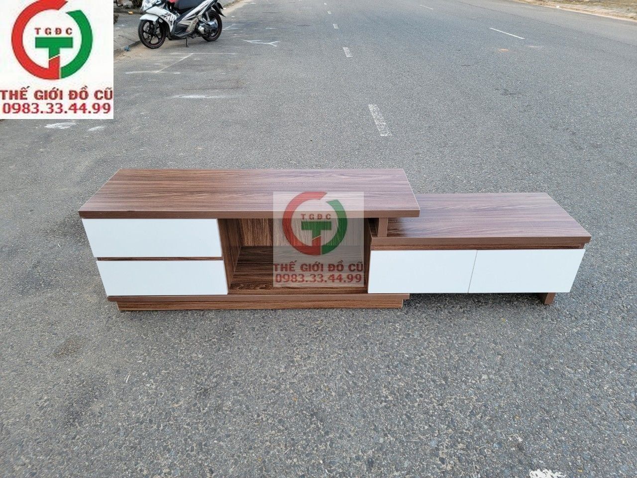KỆ RÚT TIVI GỖ MDF