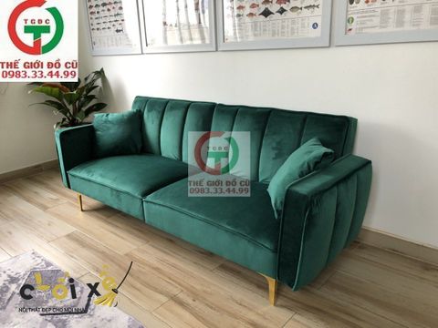 SOFA BED NHUNG XANH