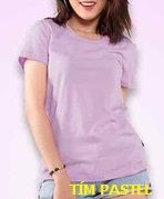 ÁO THUN NỮ TÍM PASTEL M39