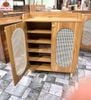 Tủ giày MDF cánh mây 2 cánh