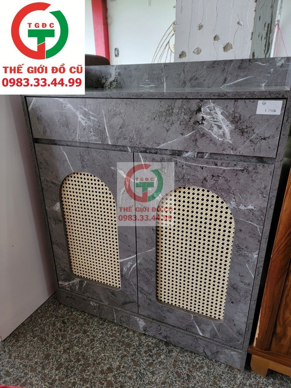 TỦ GIÀY CÁNH MÂY GIẢ VÂN ĐÁ