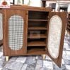 Tủ giày MDF cánh mây 2 cánh