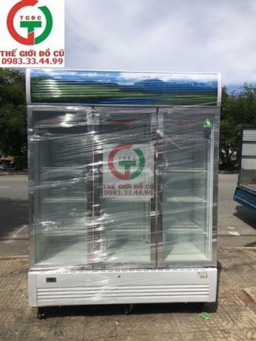 TỦ MÁT SANAKY 3 CÁNH KÍNH CÒN BẢO HÀNH HÃNG 6 THÁNG