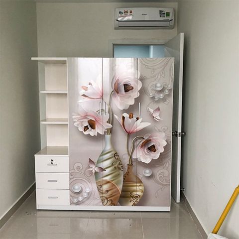 Tủ áo nhựa 3D 3 cánh góc cao cấp