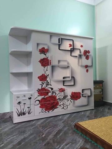 Tủ áo nhựa 3D 4 cánh góc
