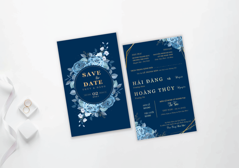  Thiệp Cưới Mã HA004WD 