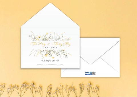  Thiệp Cưới Mã HA005WD 