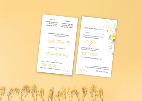  Thiệp Cưới Mã HA005WD 