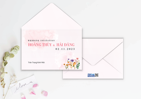  Thiệp Cưới Mã HA006WD 