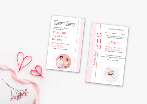  Thiệp Cưới Mã HA007WD 