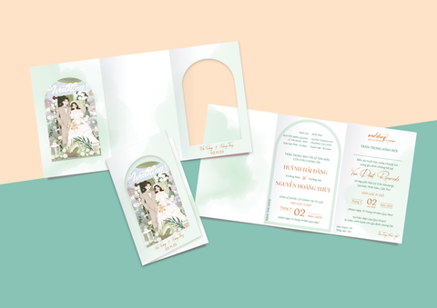  Thiệp Cưới Mã HA009WD 