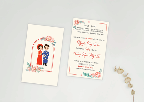  Thiệp Cưới Mã HA010WD 