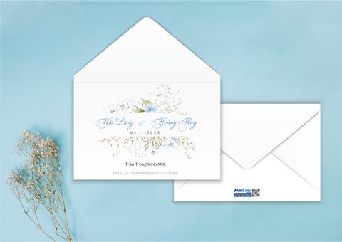  Thiệp Cưới Mã HA014WD 