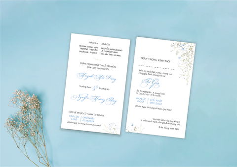  Thiệp Cưới Mã HA014WD 