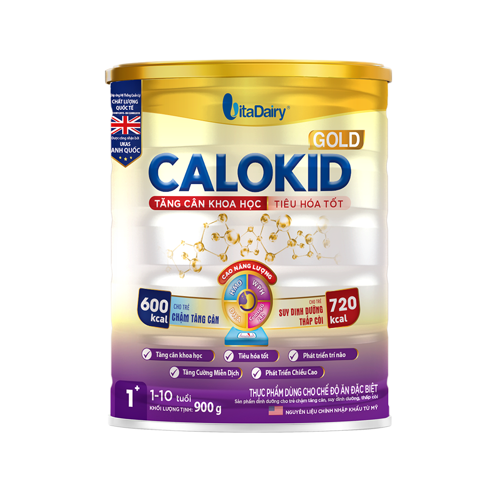  Sữa bột Calokid Gold 900g 