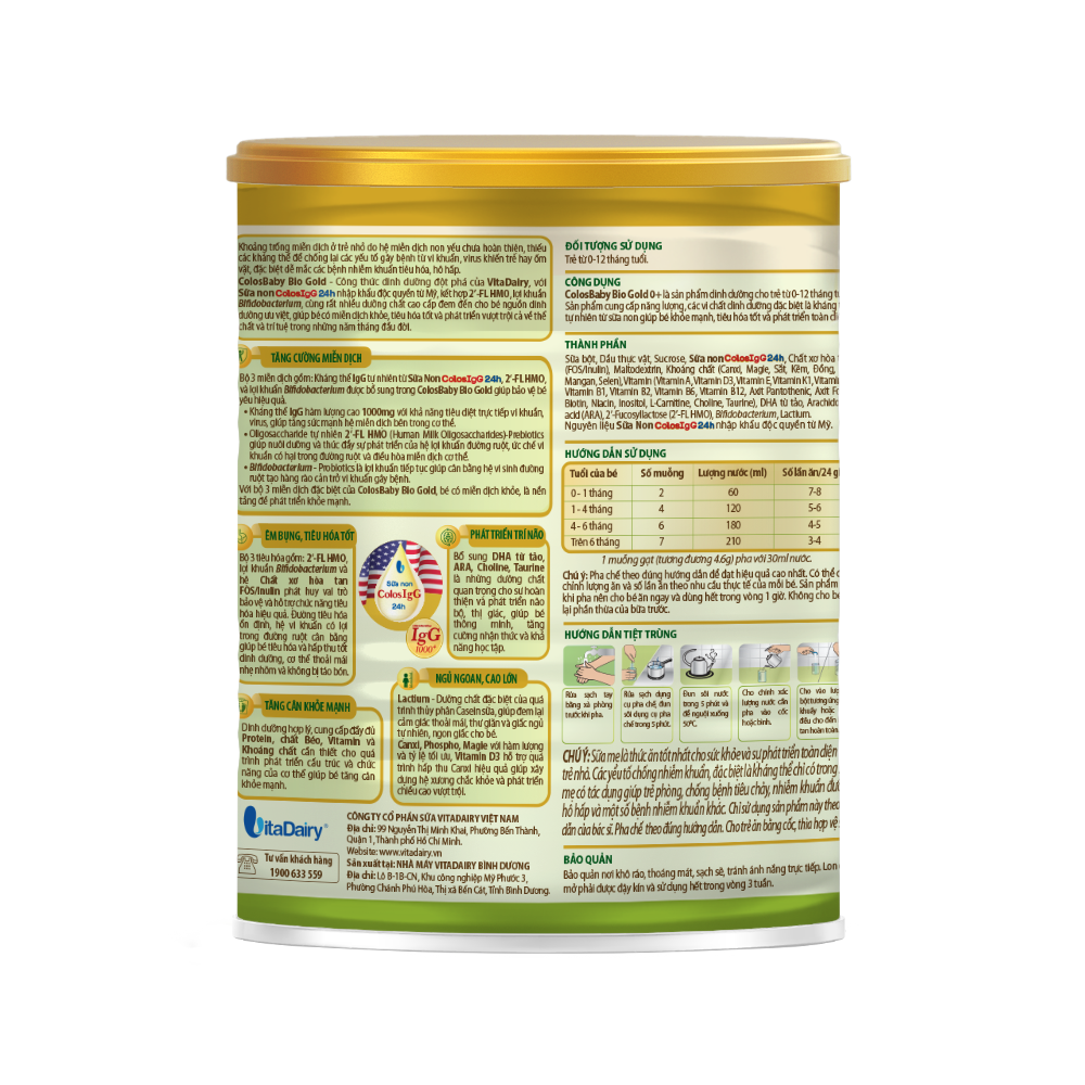  Sữa bột ColosBaby Bio Gold 0 + 400g 