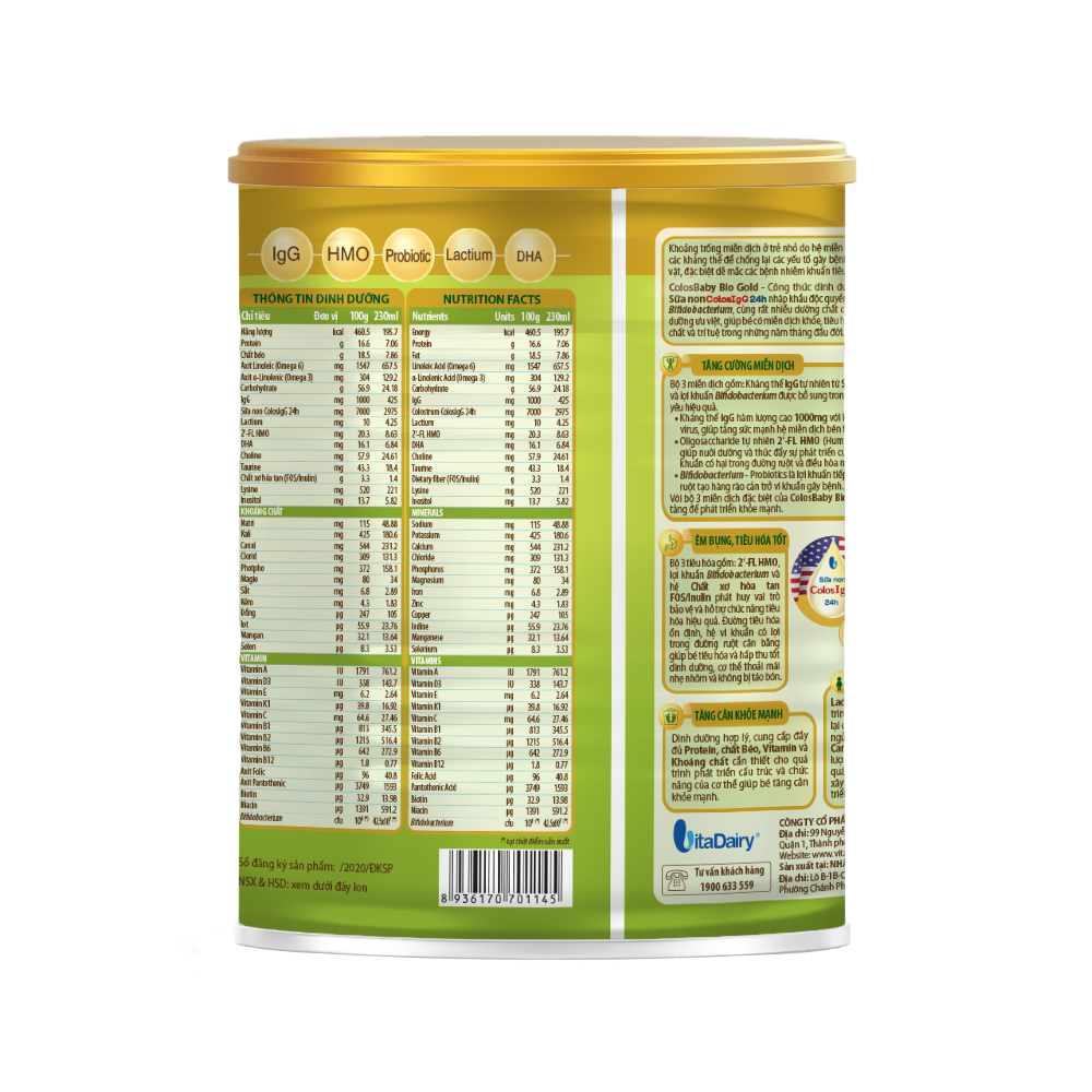  Sữa bột ColosBaby Bio Gold 1 + 400g 