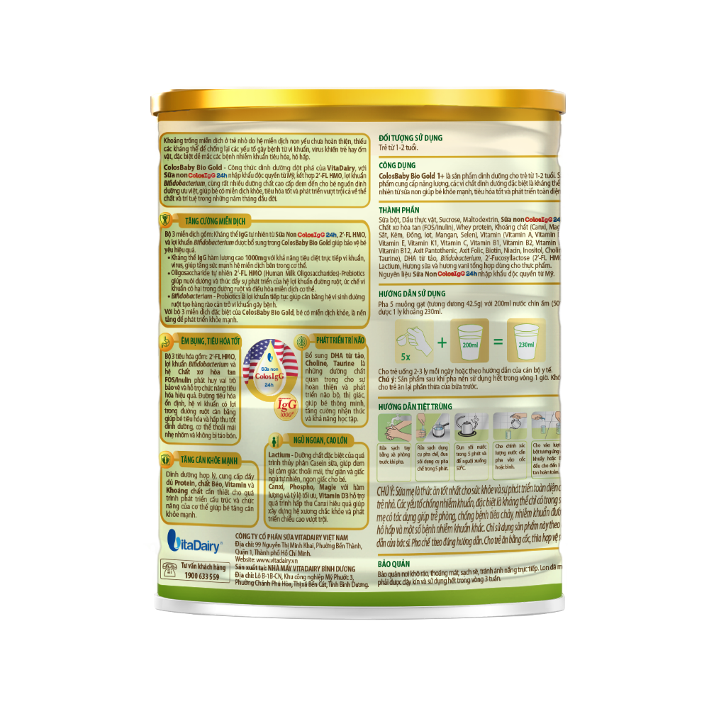  Sữa bột ColosBaby Bio Gold 1 + 800g 