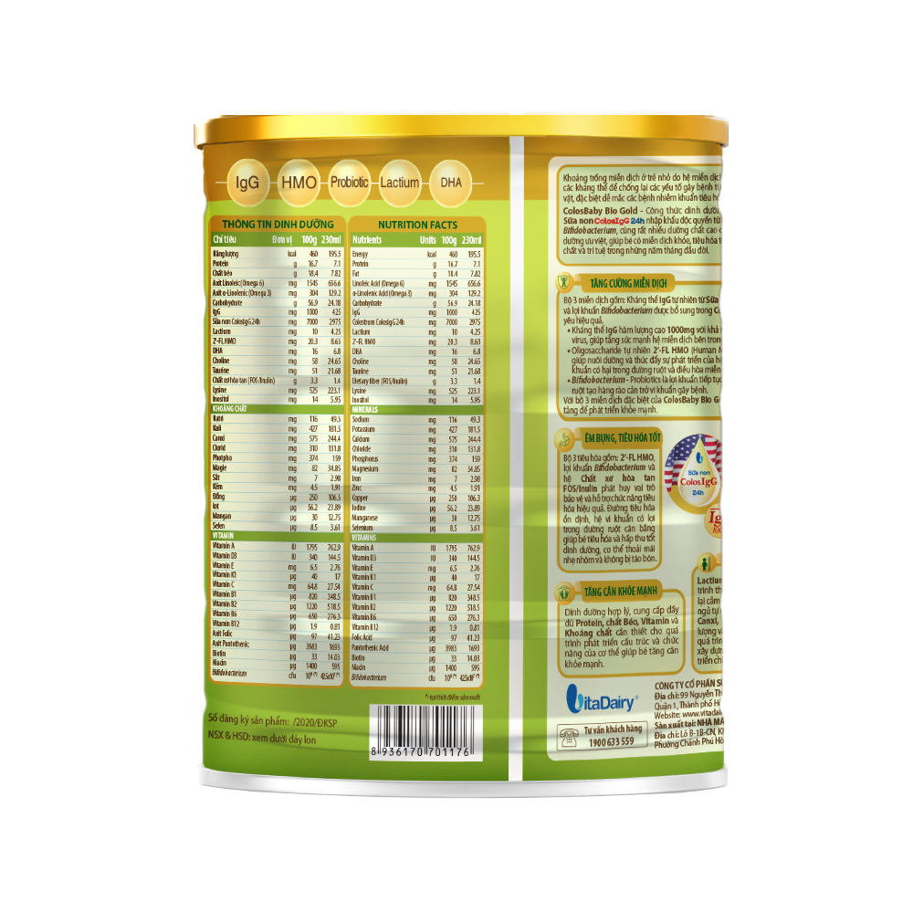  Sữa bột ColosBaby Bio Gold 2 + 800g 