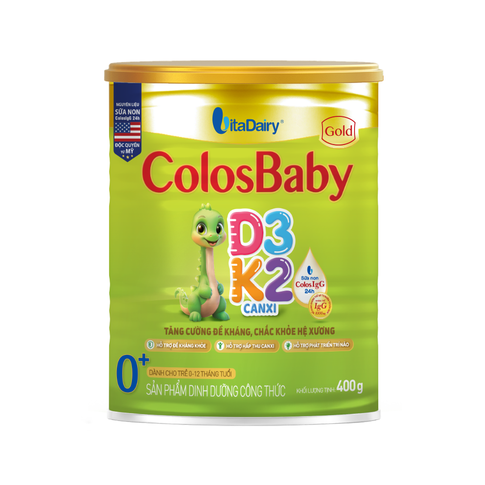  SPDD công thức Colosbaby Gold D3K2 0+ 400g - S 