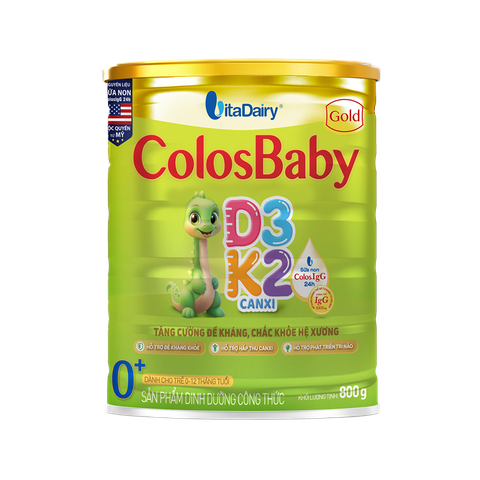  SPDD công thức Colosbaby Gold D3K2 0+ 800g 