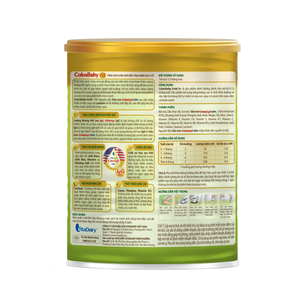  Sữa bột ColosBaby Gold 0+ 400g 