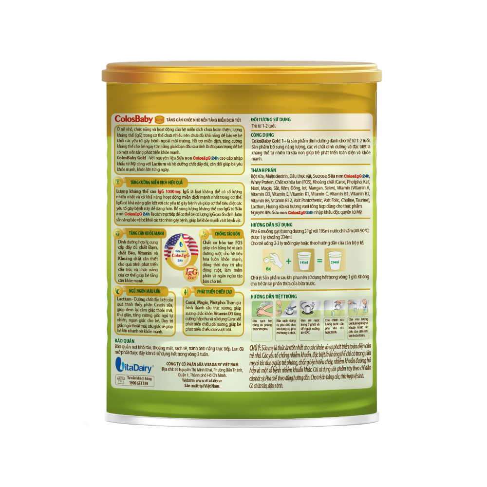  Sữa bột ColosBaby Gold 1+ 400g 