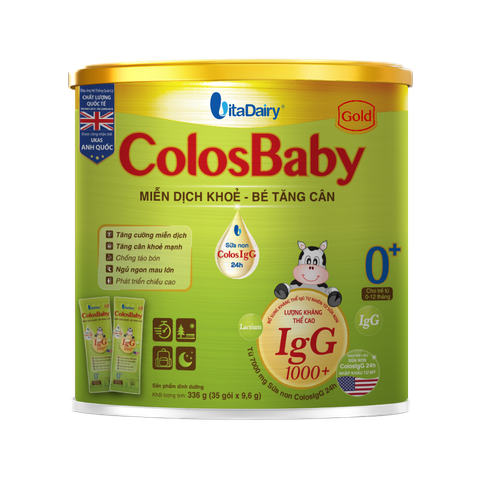  Sữa bột ColosBaby Gold 0+ 336g - Dạng Gói Tiện Lợi 