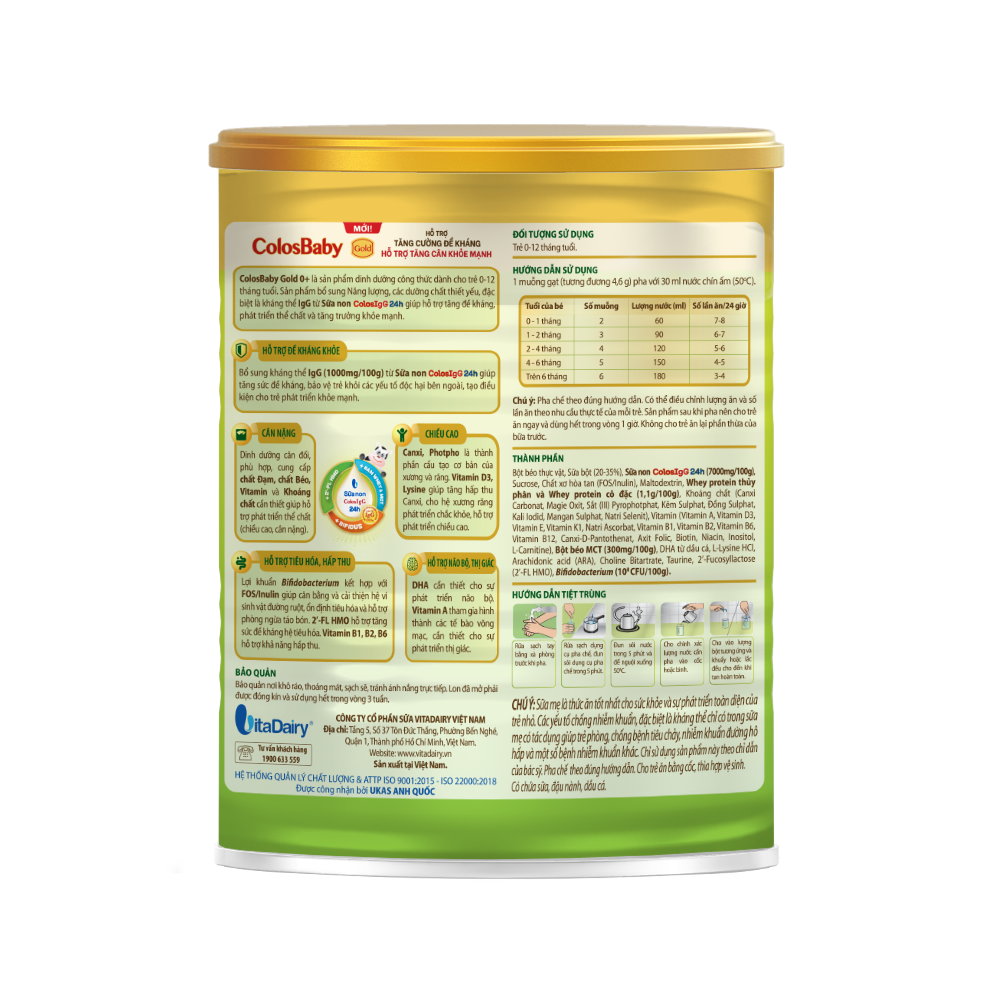  SPDD công thức ColosBaby Gold 0+ 400g - (Mới) 