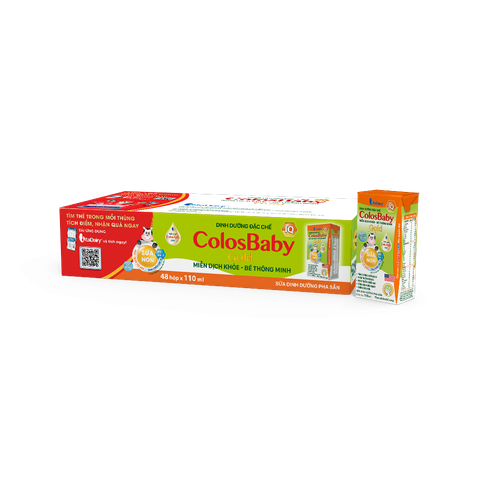  Sữa Bột Pha Sẵn ColosBaby IQ Gold 110ml - Thùng 48 Hộp 