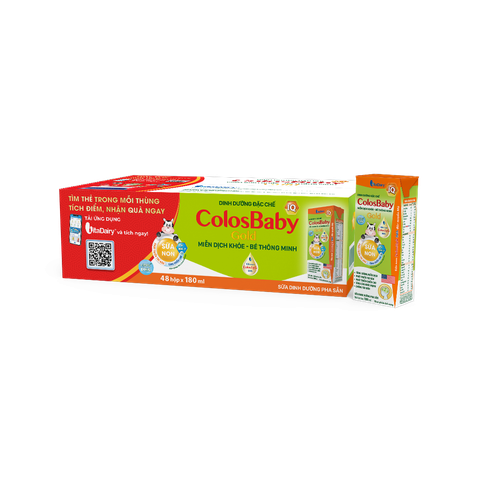  Sữa Bột Pha Sẵn ColosBaby IQ Gold 180ml - Thùng 48 Hộp 