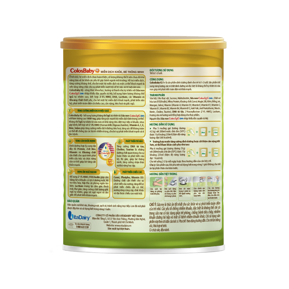 Sữa bột ColosBaby IQ Gold 1+ 400g 