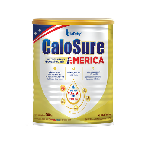  Sữa bột CaloSure America vị thanh nhẹ 400g 