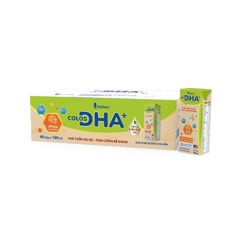  Sữa Uống Dinh Dưỡng Colos DHA+ 180ml - Thùng 48 hộp 
