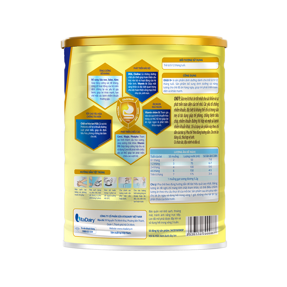 OGGI 0+ 800g - S – VitaDairy Official
