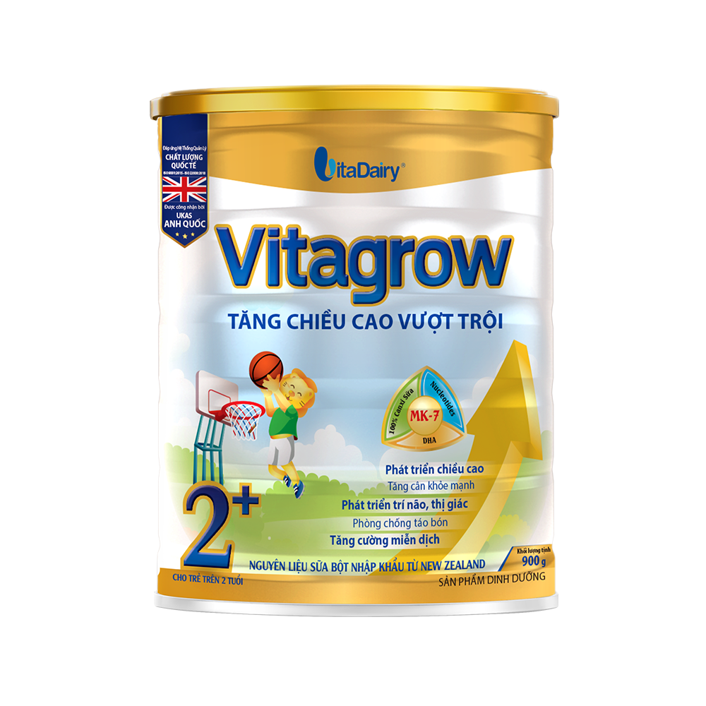  Sản Phẩm Dinh Dưỡng Vitagrow 2+ 900g 