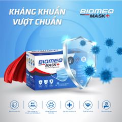 Khẩu trang y tế kháng khuẩn 4 lớp BIOMEQ MASK+ HỘP 50 CÁI
