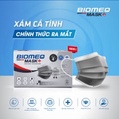 Khẩu trang y tế kháng khuẩn 4 lớp BIOMEQ MASK+ HỘP 50 CÁI