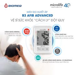 Máy Đo Huyết Áp Bắp Tay Microlife B3 AFIB , Cảnh Báo Rung Nhĩ - Phòng Đột Quỵ