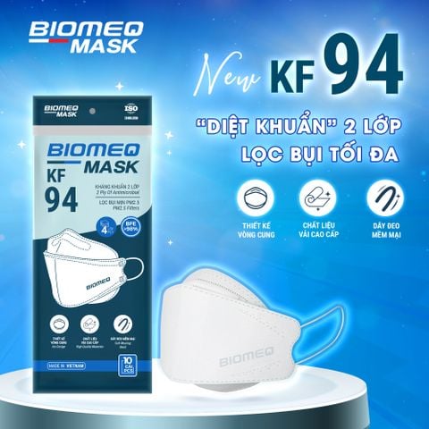 Khẩu trang KF94 BIOMEQ MASK+  TÚI 10 CÁI