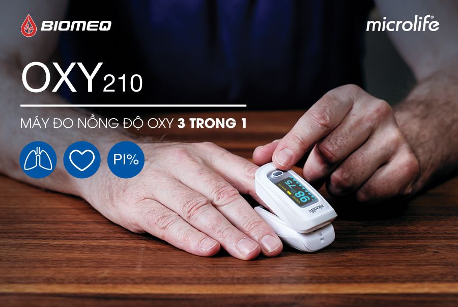 Máy Đo Nồng Độ Oxy Trong Máu MICROLIFE OXY210