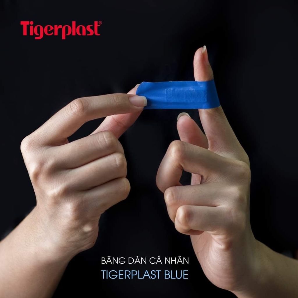 Băng Cá Nhân Tigerplast BLUE Chuyên Dùng Cho Nhà Máy Chế Biến Thực Phẩm
