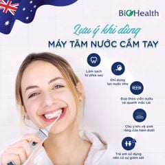 Máy Tăm Nước Cá Nhân Biohealth FL - V33, Tia Nước Mạnh Mẽ, Làm Sạch Kẽ Răng