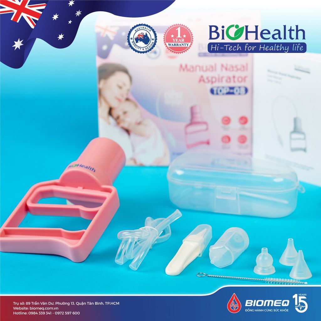 Dụng Cụ Hút Mũi Bằng Tay BIOHEALTH TOP-08