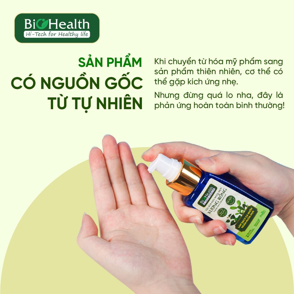 Gel Rửa Mặt Ngừa Mụn Xương Rồng BioHealth, Làm Sạch Da Nhờn, Ngăn Ngừa Mụn, Phục Hồi Tổn Thương Do Mụn 60ml