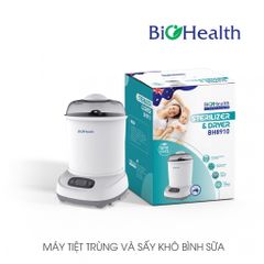 Máy Tiệt Trùng Và Sấy Khô BIOHEALTH BH8910, Chứa Được 8 Bình Sữa