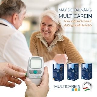 Máy Đo Đường Huyết Và Mỡ Máu 3 Trong 1 MULTICARE-IN