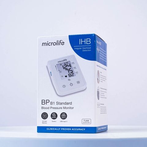 Máy Đo Huyết Áp Điện Tử Bắp Tay B1 Standard Công Nghệ IHB Phát Hiện Nhịp Tim Không Đều