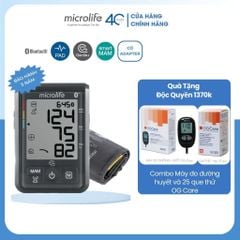Máy Đo Huyết Áp Bắp Tay Microlife B3 BLUETOOTH, Kèm Quà Tặng Máy Đo Đường Huyết OG Care