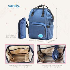 Bộ quà cho mẹ  trị giá1.100.000đ gồm Máy hâm sữa đôi BH9210 550k, Ba lô bỉm sữa Sanity 500k, Túi trữ sữa Sanity 50k